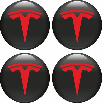 Picture of Tesla Wheel centre Gel Badges
