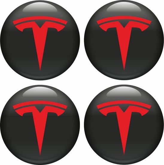 Picture of Tesla Wheel centre Gel Badges