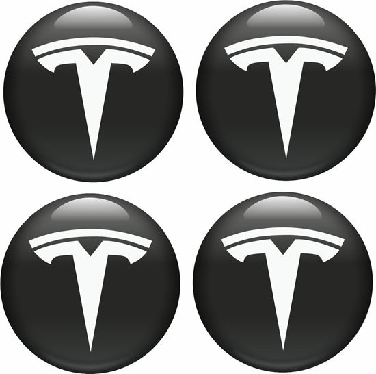 Picture of Tesla Wheel centre Gel Badges