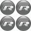 Picture of "R" Wheel Centre gel Badges