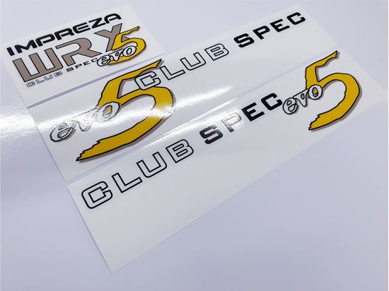 Picture of Impreza WRX Club Spec Evo 5 ( Australia) side & rear Decals / Stickers