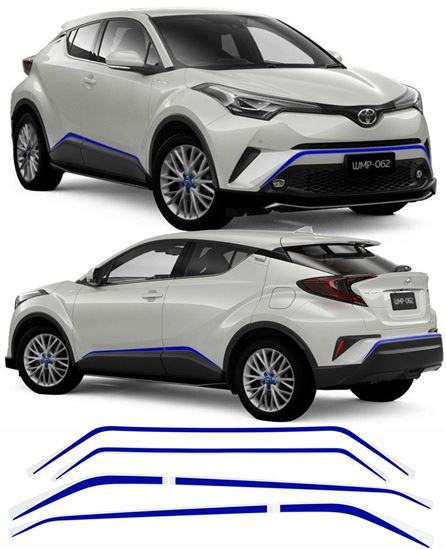 Picture of CHR 2016 - 2022 side, front & rear Stripes / Decals EXACT FACTORY FIT