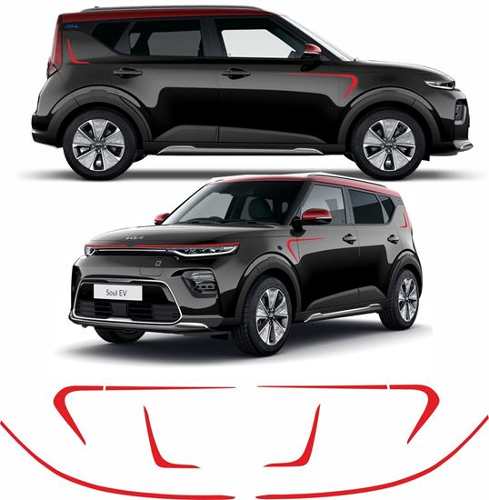 Picture of Kia Soul EV 2019 onwards side boomerang Stripes / Stickers EXACT FACTORY FIT