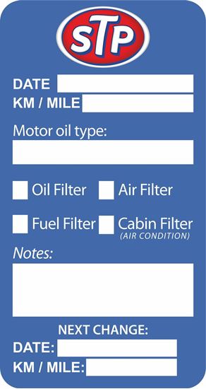 Picture of STP Service / Maintenance Stickers