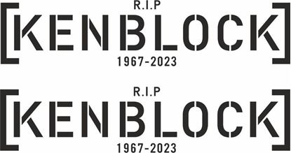Picture of Ken Block R.I.P. Decals / Stickers