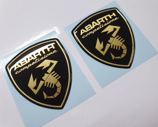 Picture of Fiat Abarth Competizione wing Badges 70m