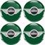 Picture of Mini Racing Green Wheel centre Gel Badges