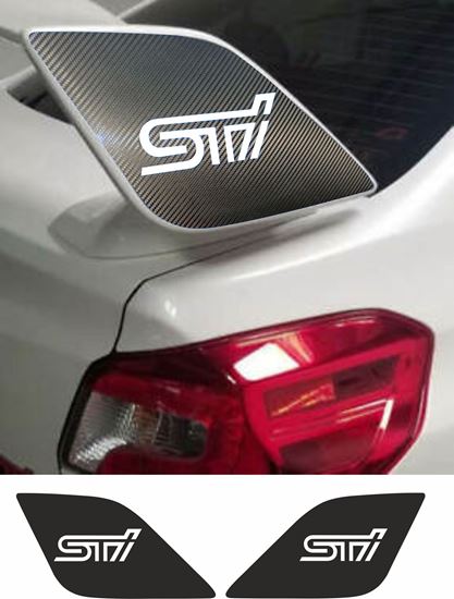 Picture of WRX STi 2014-2020 Spoiler end  Vinyl overlays
