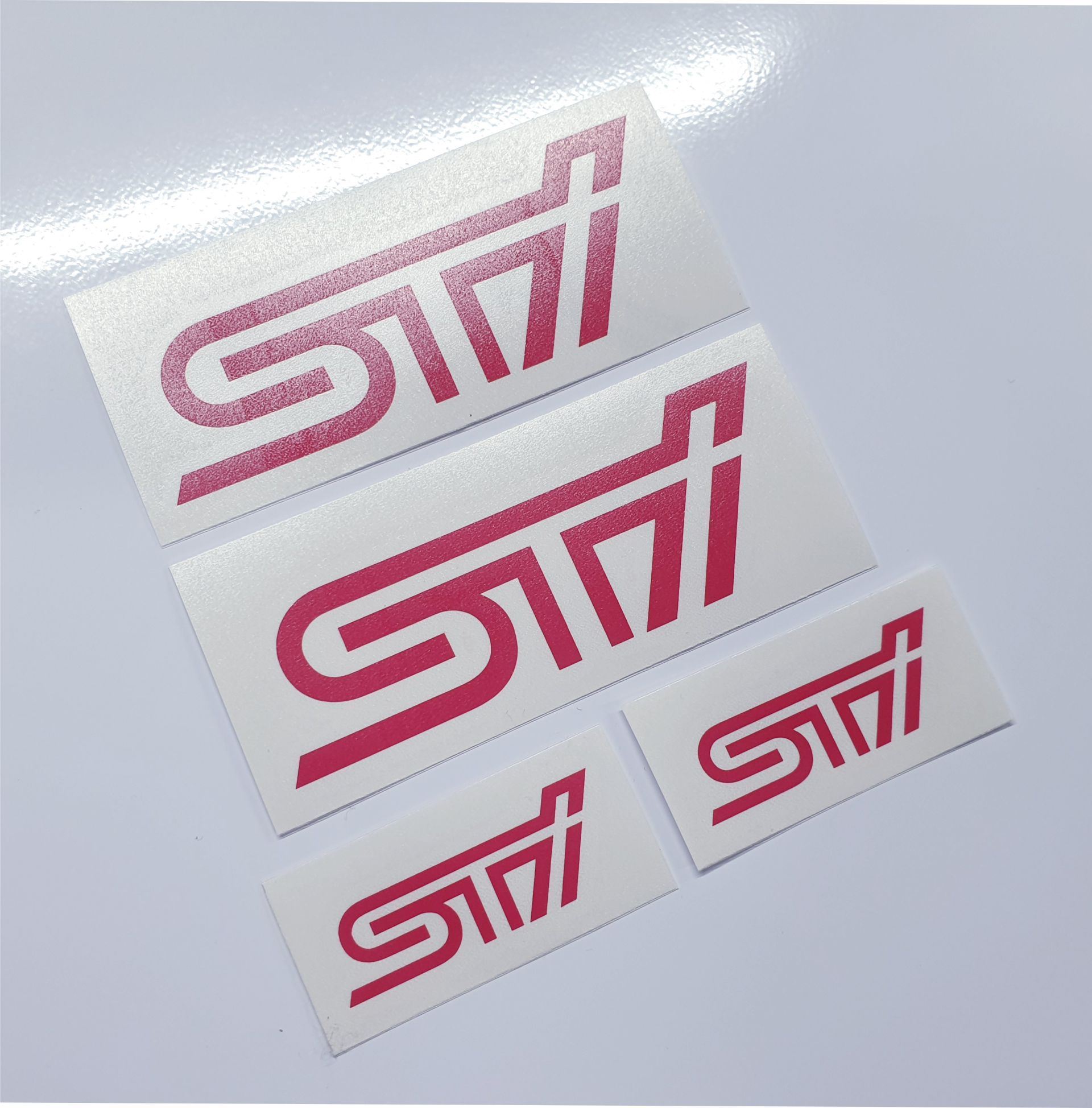 Zen Graphics STI Brake Caliper Decals / Stickers PINK