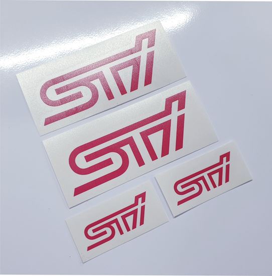 Picture of STI Brake Caliper  Decals / Stickers PINK