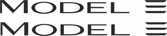 Picture of Tesla Model E Decals /Stickers