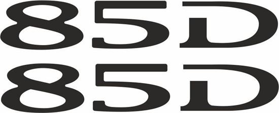 Picture of Tesla 85D Decals /Stickers