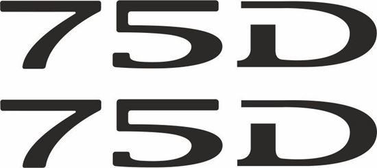 Picture of Tesla 75D Decals /Stickers