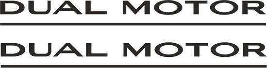Picture of Tesla Dual Motor Decals /Stickers