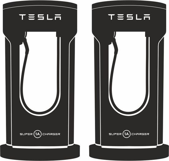 Picture of Tesla Super 1A Charger Decals /Stickers