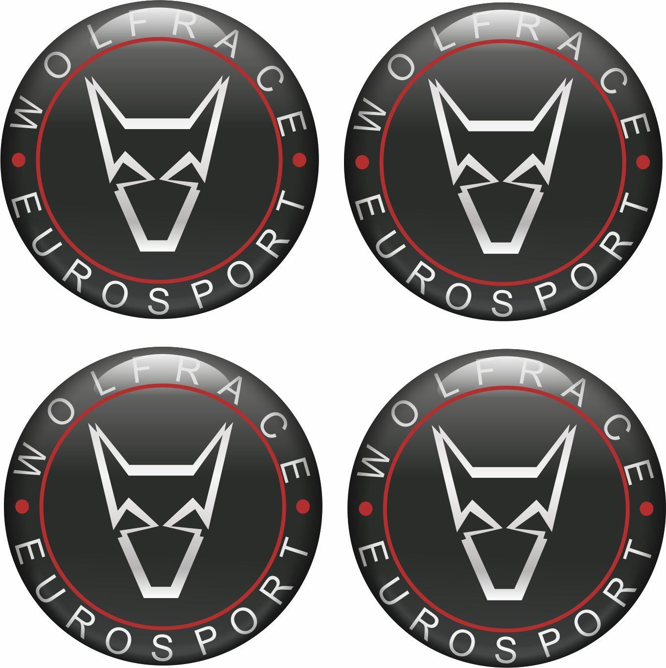 Zen Graphics Wolfrace Eurosport Wheel Centre Gel Badges