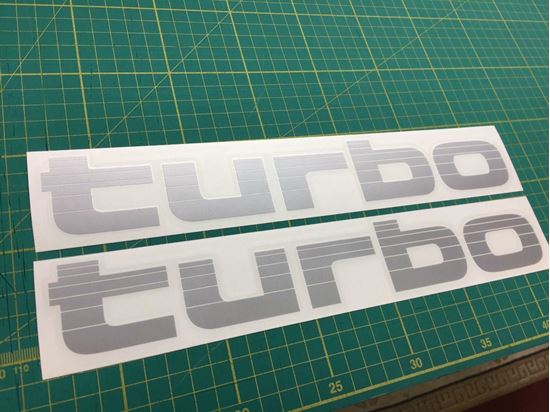 Picture of J80 Turbo replacement side Decals / Stickers