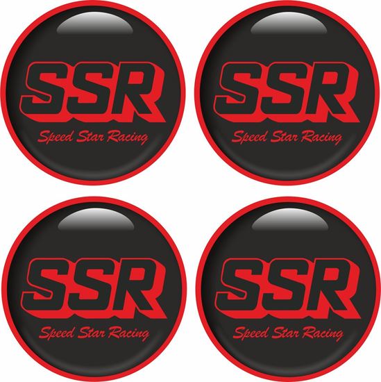 Picture of SSR Wheel centre Gel Badges