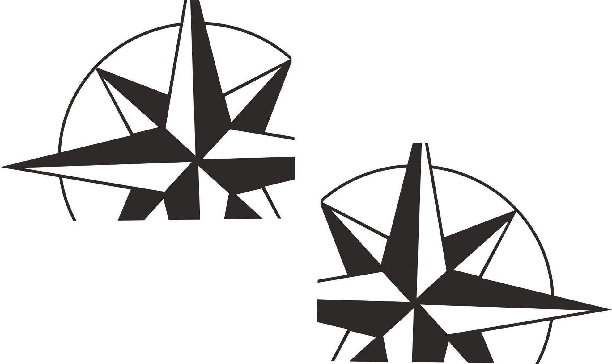 Zen Graphics Westfalia Compass corner side panel Decals / Stickers