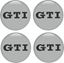 Picture of "GTI" Wheel Centre gel Badges