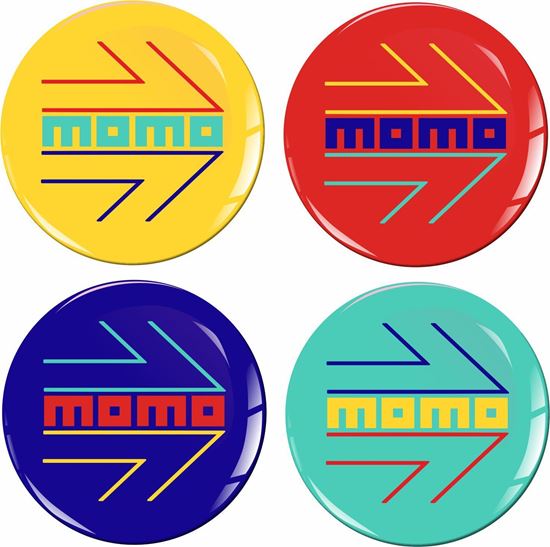 Picture of Harlequin Momo Wheel Centre gel Badges