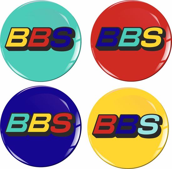 Picture of Harlequin BBS Wheel Centre gel Badges