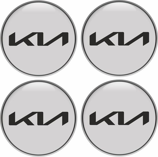 Picture of kia Wheel centre Gel Badges