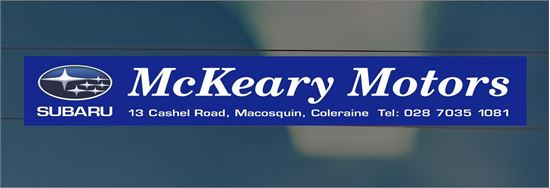 Picture of Subaru McKeary Motors- Coleraine Dealer rear glass Sticker