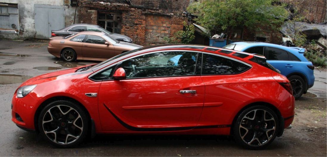 Zen Graphics Vauxhall Astra J GTC side Stripes / Stickers