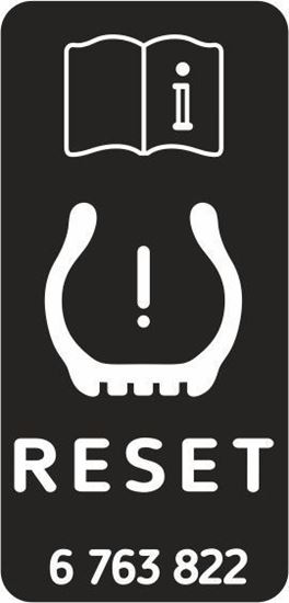 Picture of BMW Tyre Pressure Reset Warning  replacement Decal / Sticker