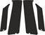 Picture of Vauxhall Corsa D 3 Door replacement Pillars Textured Matte Black Vinyl