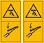 Picture of Secure Lifting Cylinder with Locking Device Decals  / Stickers