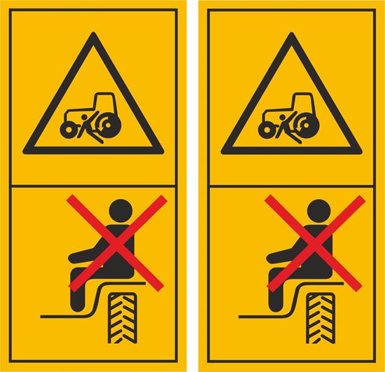 Picture of Stay clear of Tractor Decals  / Stickers