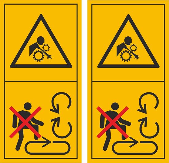 Picture of Do not step on loading platform Decals / Stickers