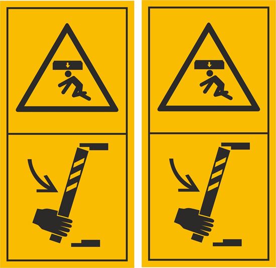 Picture of Attach support on Machinery Decals / Stickers