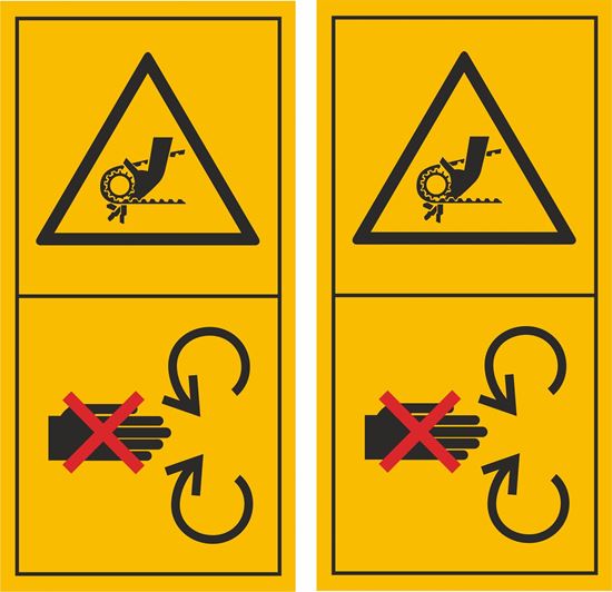 Picture of Crush hazard chain Motor Decals / Stickers