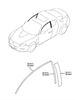 Picture of Mazda RX8 2003 - 2008  side B Pillar and Frame Sash Stripes / Stickers