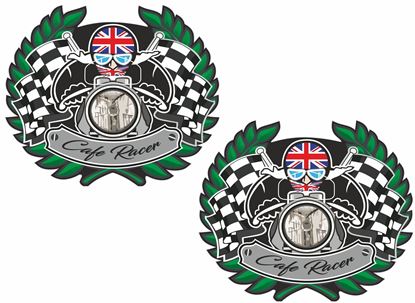 Picture of Cafe Racer Shield Decals / Stickers