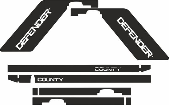 Picture of Defender County 110 Side Stripes / Stickers PICK COLOUR