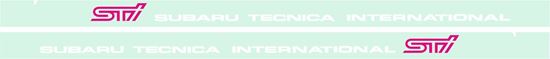 Picture of Impreza STI side door Decals / stickers WHITE