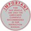 Picture of MGB / GT Lubricants Decal / Sticker