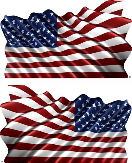 Picture of American Flag  general panel Decals / Stickers