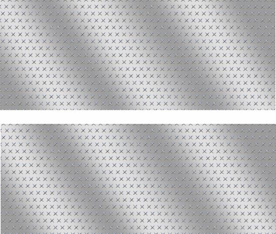 Picture of Diamond Plate Silver Decals / Stickers