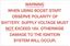 Picture of MGB / GT Battery Warning Information Decal / Sticker