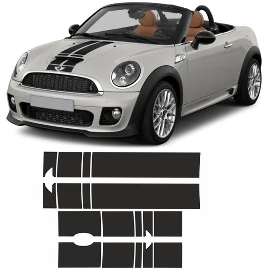 Picture of Mini R59 Cooper / Cooper  S / JCW Roadster over the top Stripes / Stickers