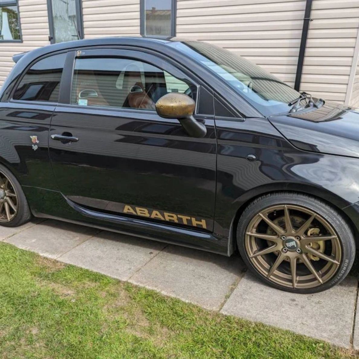 Zen Graphics fiat 595 scorpioneoro replacement Abarth side Decals