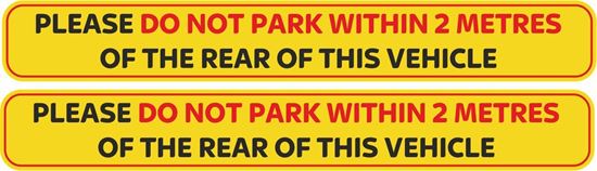 Picture of Vehicle 2 meter Parking Distance Deals / Stickers