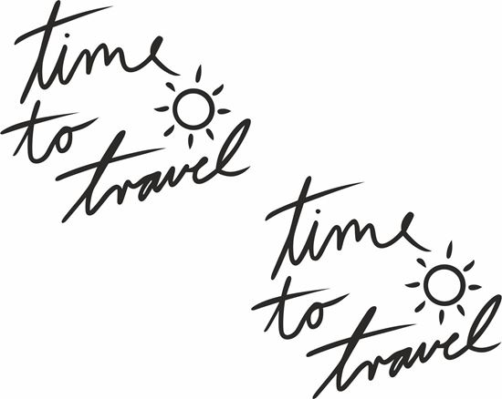 Picture of Time to Travel Decals  / Stickers