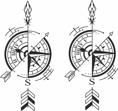 Picture of Compass Decals  / Stickers