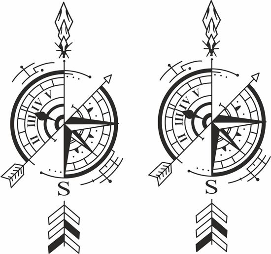 Picture of Compass Decals  / Stickers